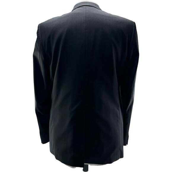 Roy Robson Black Reda Super 110 2 Button 1 Vent Blazer Mens Size 44R - Picture 4 of 10